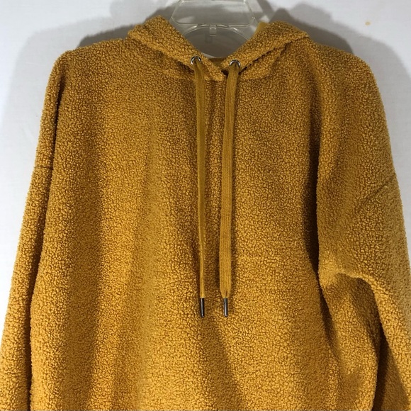 Weekend Edition Sweater Hoodie Pullover Unisex Drawstrings Size S Yellow = T - Picture 2 of 11